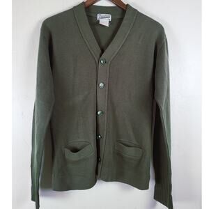 VTG Broadway Knitting Mills Mens Cardigan 60s-70s Grunge Rockabilly Mod